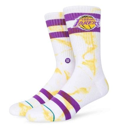 OJAM - Pivot - Stance Socks Lakers Dyed Socks Size M Unisex